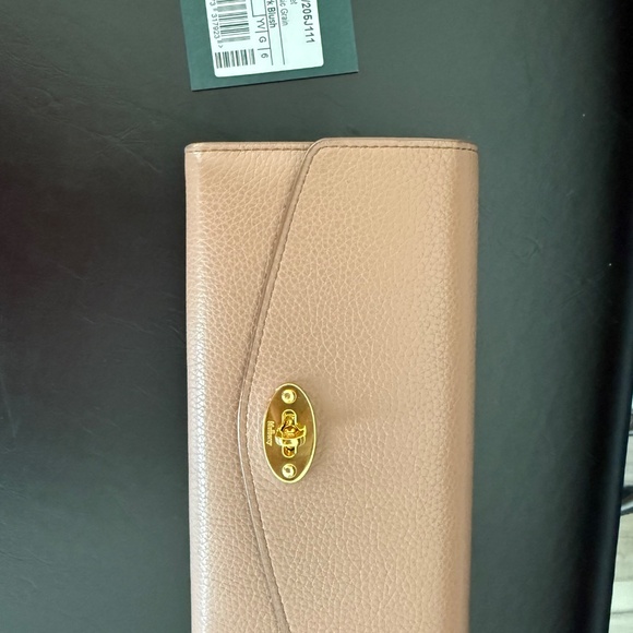 Mulberry Darley Wallet in Small Classic Grain – Dark Blush (J111) - Picture 2 of 10